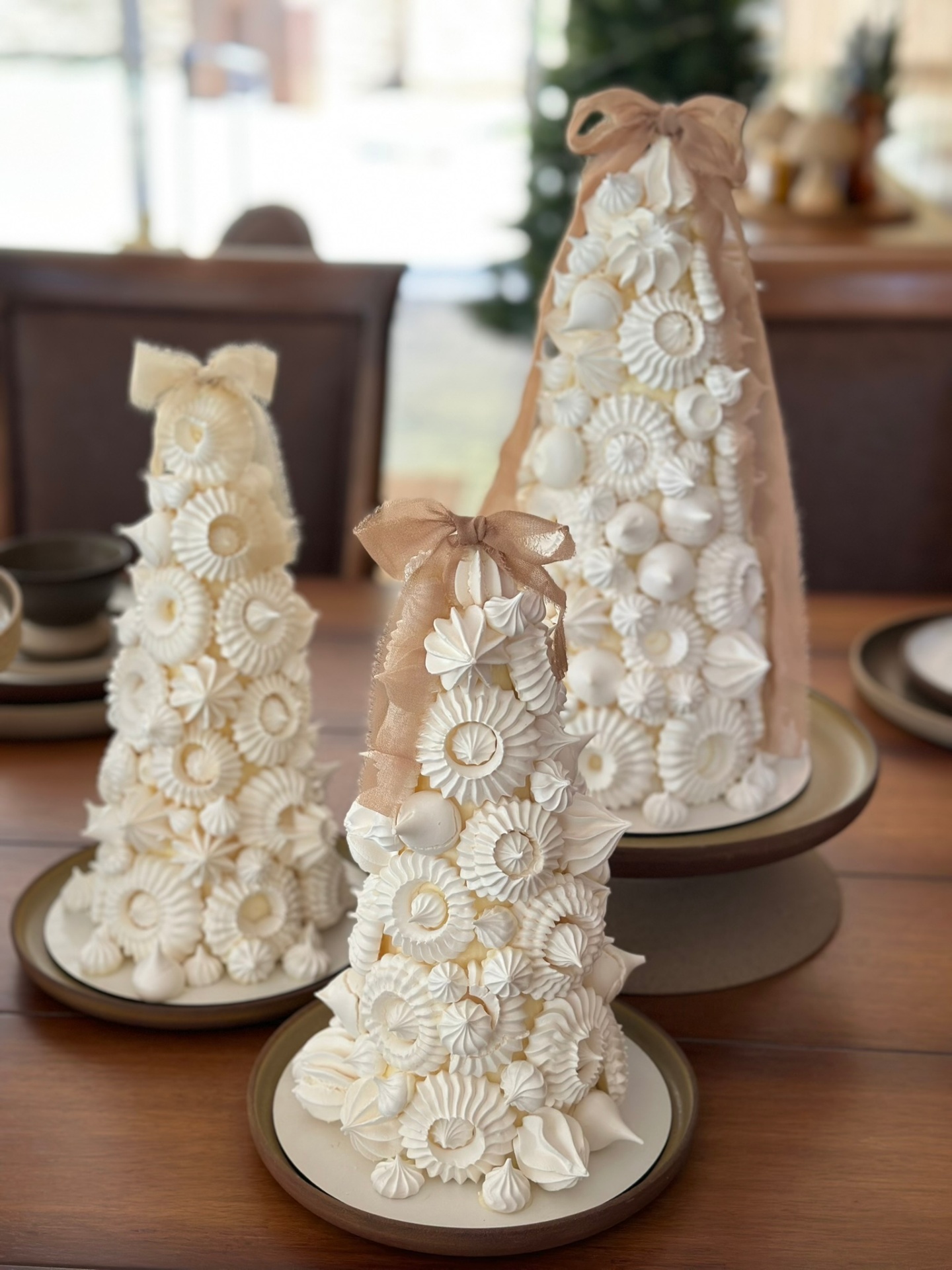 Torres de merengue decoradas